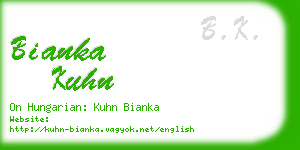 bianka kuhn business card